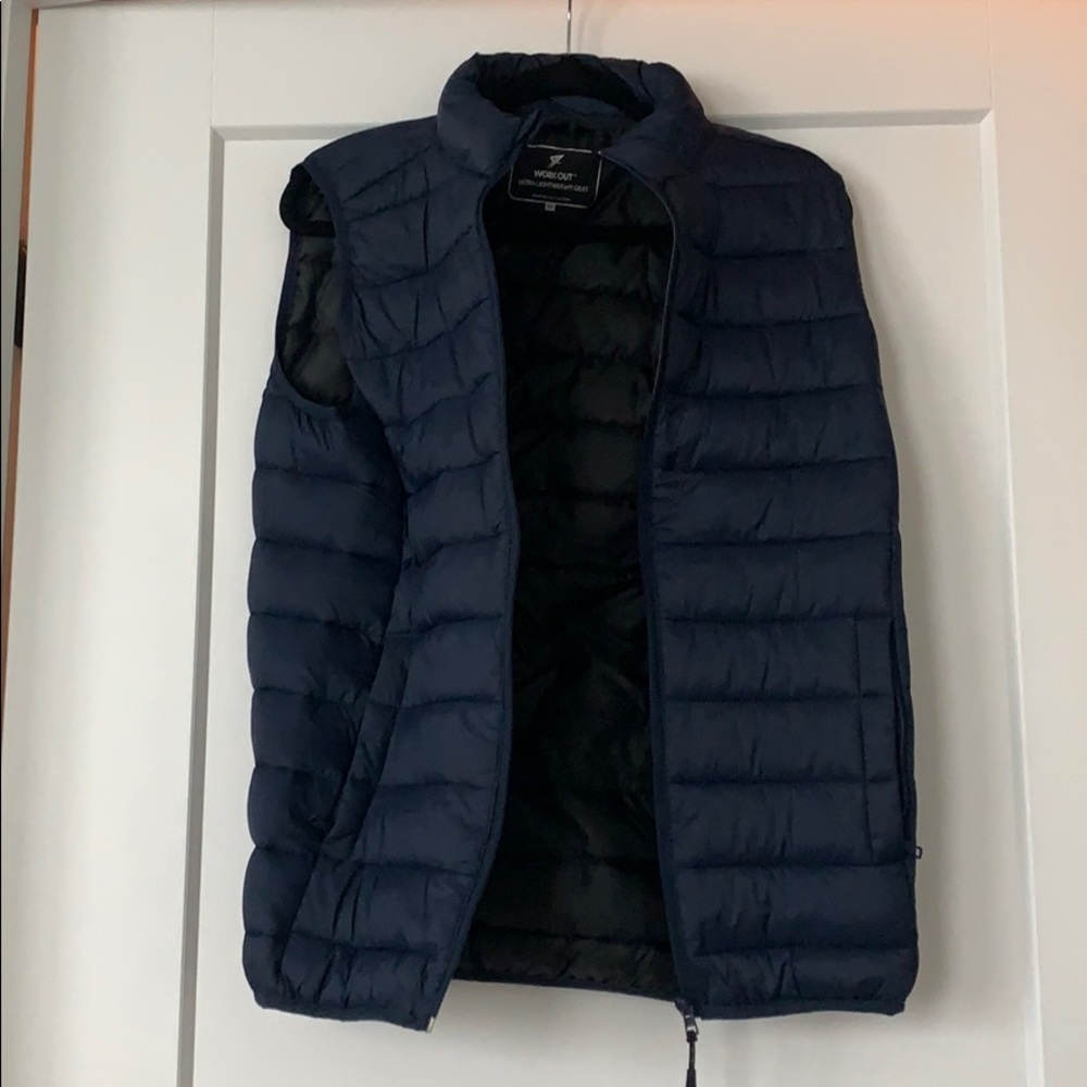 Primark Navy Blue Puffer Vest